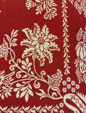 Harry Tyler, American Eagle Coverlet (Red & White)