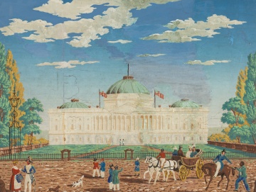 Fireplace Summer Board, East Front View of the United States Capitol Building