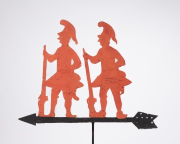 Musketeers Weathervane by Charles Fisher, York County, Pennsylvania