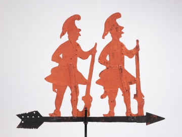 Musketeers Weathervane by Charles Fisher, York County, Pennsylvania