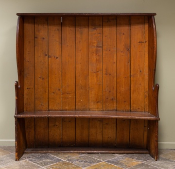 Pine High Back Winged Settle