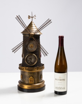 French Industrial Windmill Automated Clock