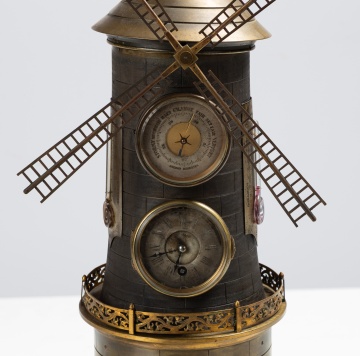 French Industrial Windmill Automated Clock