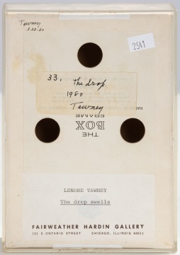 Lenore Tawney (American, 1907-2007) "The Drop Swells"