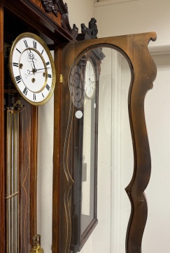 19th Century Rosewood Serpentine Grande Sonnerie Vienna Regulator, by Ludwig Hainz