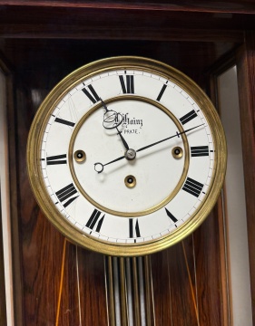 19th Century Rosewood Serpentine Grande Sonnerie Vienna Regulator, by Ludwig Hainz