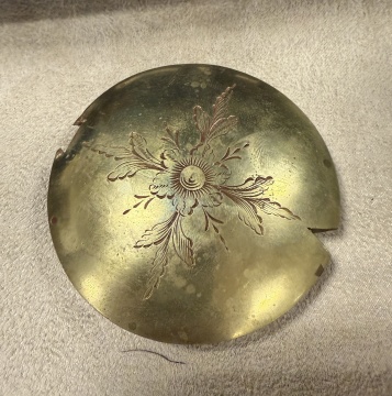 English Paper Mache Balloon Case Parlor Clock