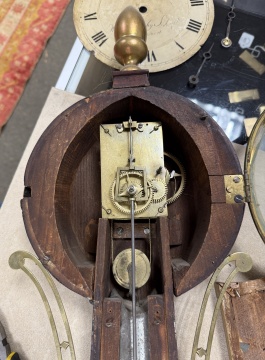 Federal Giltwood and Eglomise Banjo Clock