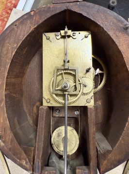 Federal Giltwood and Eglomise Banjo Clock