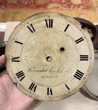 Federal Giltwood and Eglomise Banjo Clock