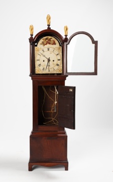 Rare Dwarf Grandfather Clock, Attributed to Joshua Wilder