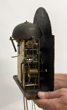 Rare Dwarf Grandfather Clock, Attributed to Joshua Wilder