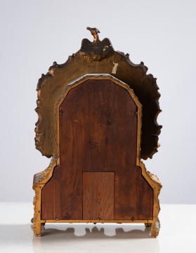 Rare Irenus Atkins Gilt Cased Mantel Clock