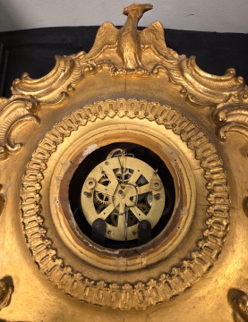 Rare Irenus Atkins Gilt Cased Mantel Clock