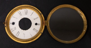 Rare Irenus Atkins Gilt Cased Mantel Clock