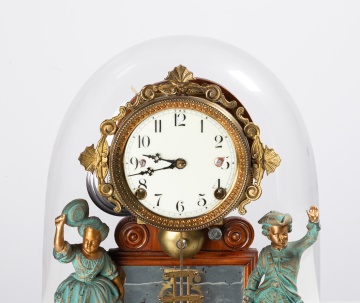 Ansonia Crystal Palace Clock with Glass Dome