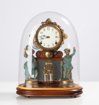 Ansonia Crystal Palace Clock with Glass Dome