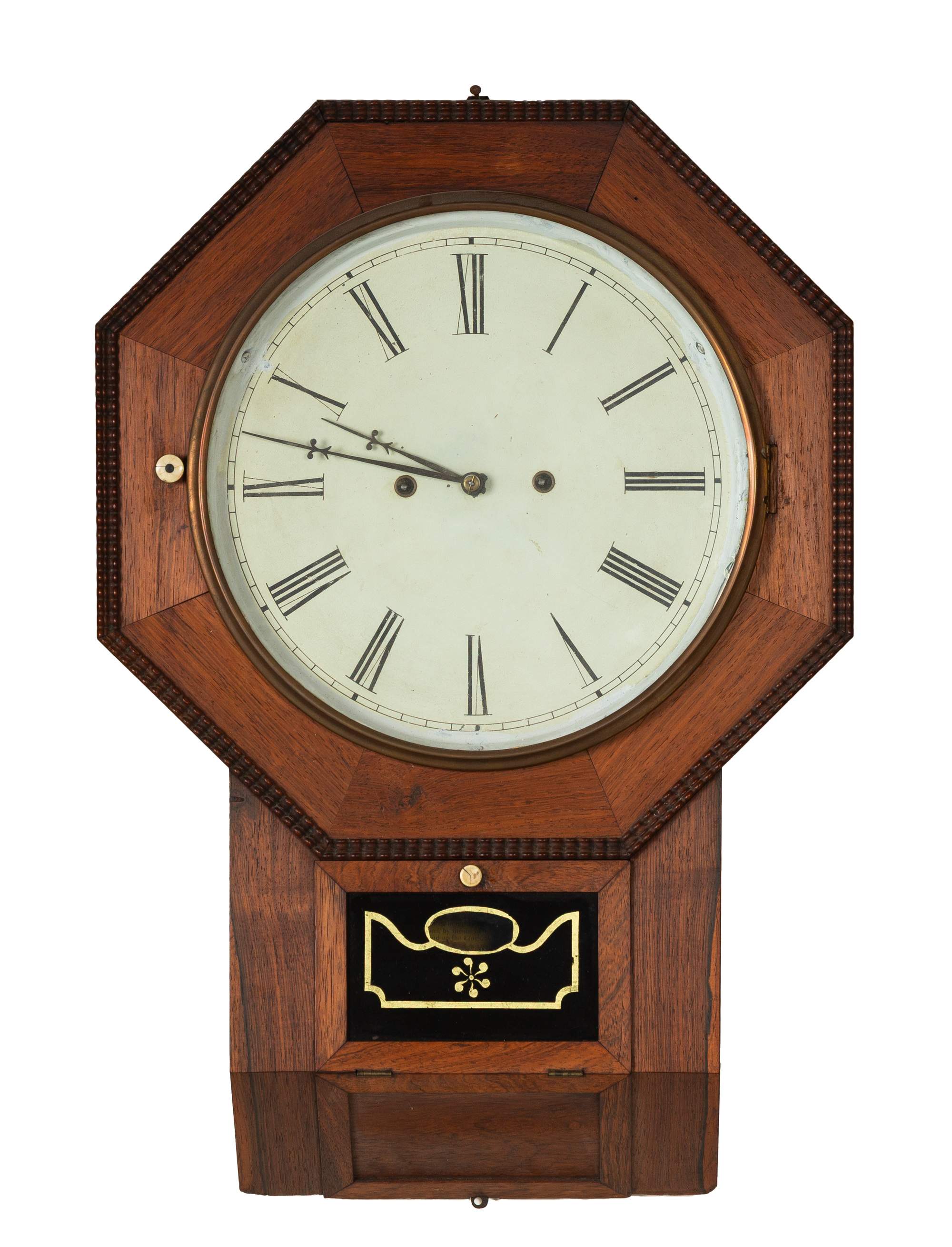 Atkins, Whiting & Co. "Octagon Drop" 30-Day Wall Clock | Cottone Auctions
