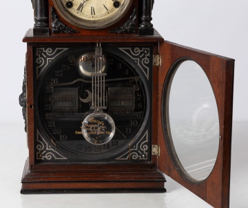 Ithaca Parlor Calendar No. 3 1/2 Shelf Clock