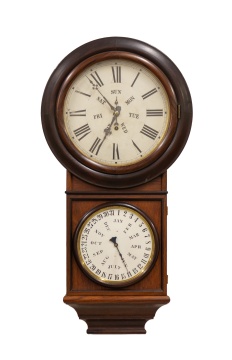 Welch Spring & Co. Calendar Clock