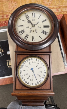 Welch Spring & Co. Calendar Clock