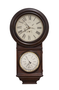 Welch Spring & Co. Calendar Clock