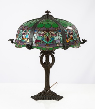 Fine & Rare Duffner & Kimberly Viking Lamp