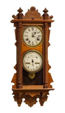 Waterbury Double-Dial Calendar Clock