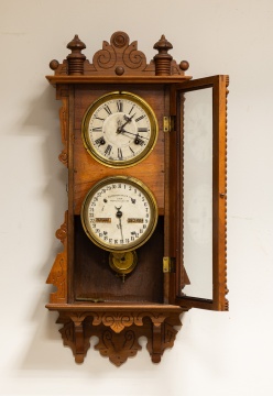 Waterbury Double-Dial Calendar Clock
