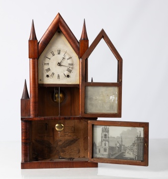 Terry & Andrews Double Steeple Shelf Clock