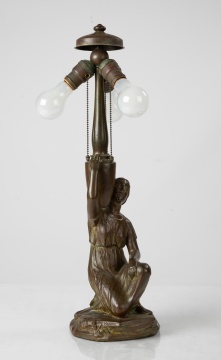 Fine & Rare Handel Notched Poppy Lamp