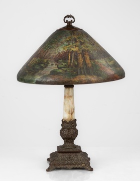 Handel Woodland Landscape Lamp, No. 5673
