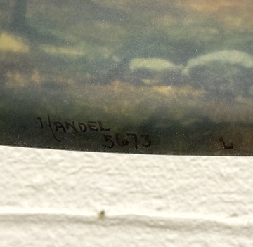 Handel Woodland Landscape Lamp, No. 5673