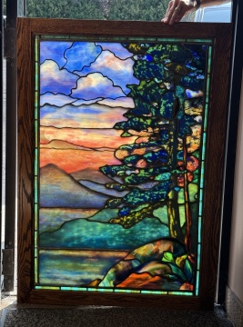 Leaded Glass Landscape Window