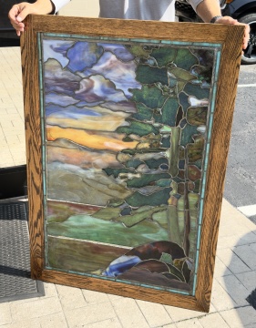 Leaded Glass Landscape Window