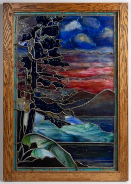 Leaded Glass Landscape Window