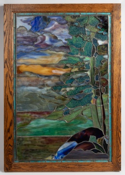 Leaded Glass Landscape Window