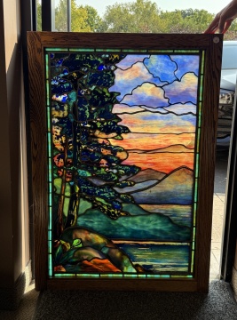 Leaded Glass Landscape Window