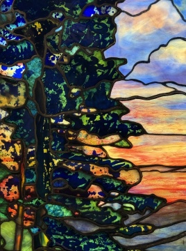 Leaded Glass Landscape Window