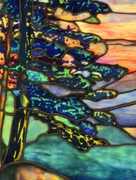 Leaded Glass Landscape Window