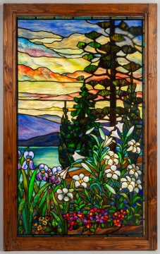 Leaded Glass Landscape Window