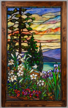Leaded Glass Landscape Window