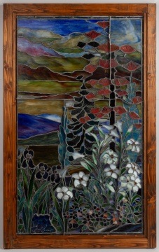 Leaded Glass Landscape Window