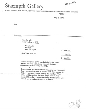 Harry Bertoia (Italian-American, 1915-1978) Untitled (Sonambient)