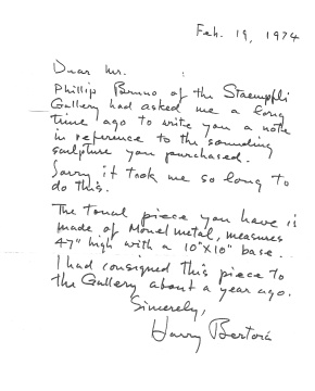 Harry Bertoia (Italian-American, 1915-1978) Untitled (Sonambient)