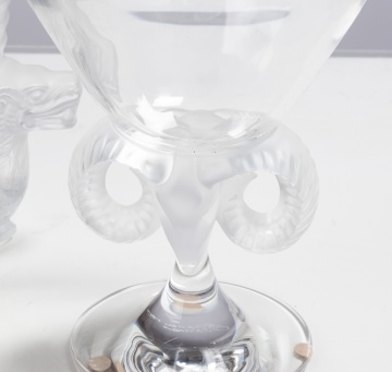 Lalique Azteca, Venise Vases, & Aries Compote