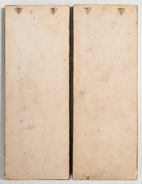 Two Dutch Royal Delft Polychrome Cloisonne Marabou (Egyptian Stork) Tiles