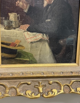 Louis Charles Moeller (American, 1855-1930) Portrait of a Gentleman Toasting