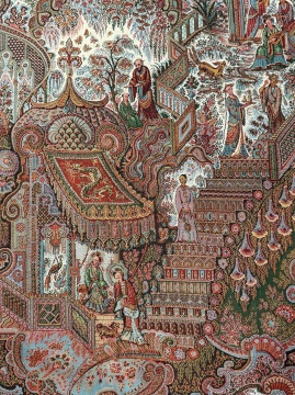 Indo-Perisan Fine Silk Embroidery