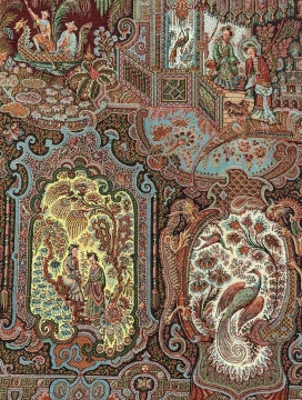Indo-Perisan Fine Silk Embroidery